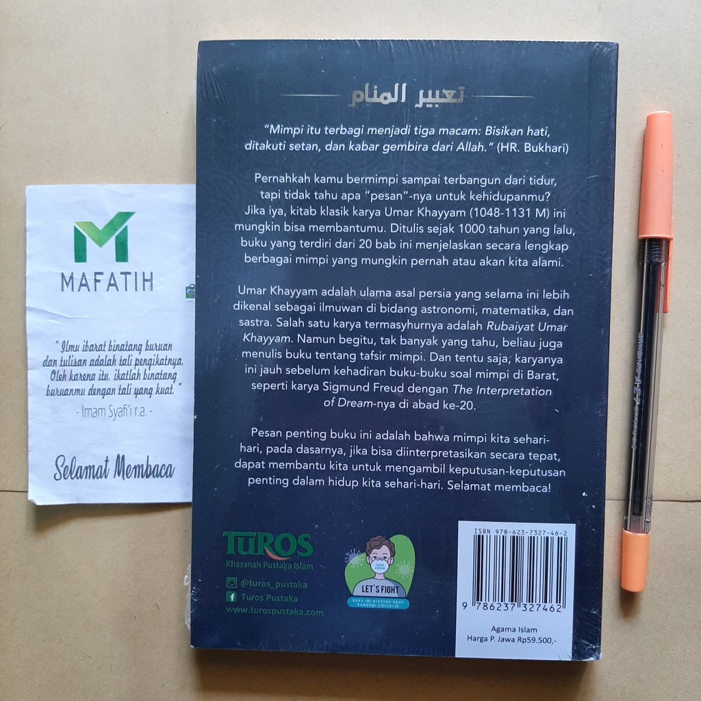 Buku Tafsir Mimpi Umar Khayyam Ilmuwan Islam Abad 12 Turos Arti Mimpi Dalam Islam Shopee Indonesia