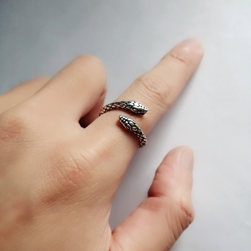 Double-headed Snake Ring Accessories Trendy Creative Fashion Personality Retro