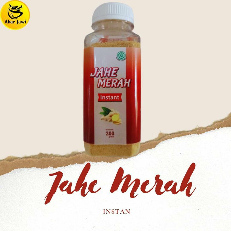 

Bubuk Jahe Merah Instan Bergula