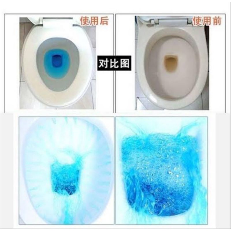 Tablet Penyegar Toilet Automatic Blue Clean Pembersih Kloset Anti Baru &amp;Jamur