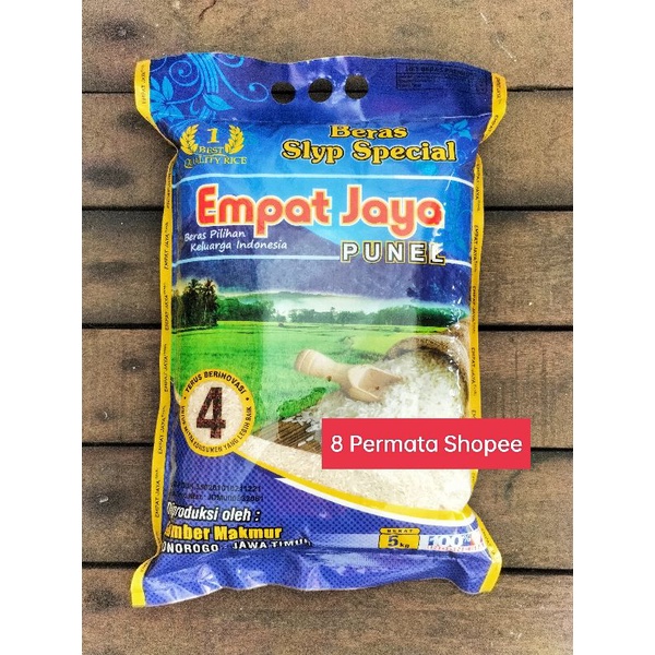 Beras Empat Jaya 5kg Putih Punel Murah