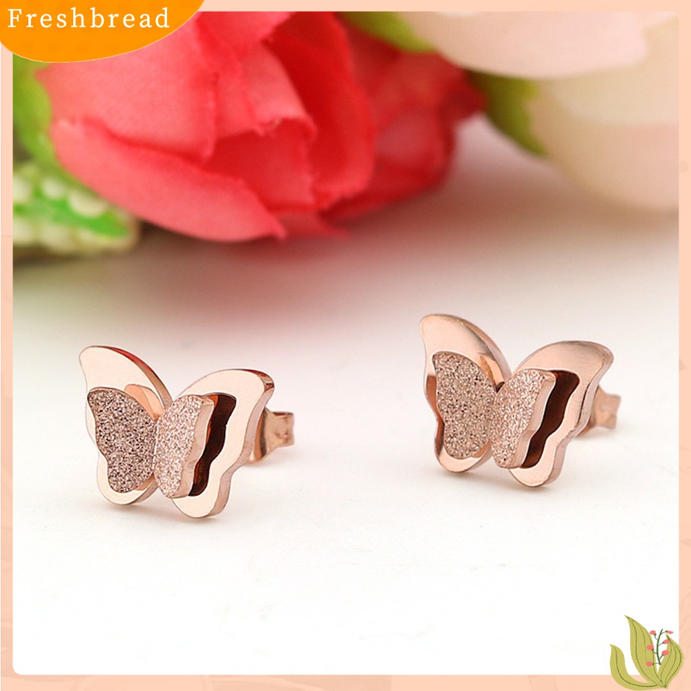 Terlaris Fashion Butterfly Women Ear Studs Earrings Evening Party Jewelry Gift Charming