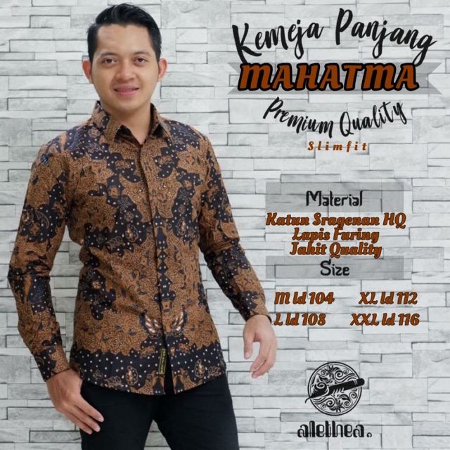 BATIK MAHATMA LAPIS FURING KATUN HALUS SIZE S-XXL HIGH QUALITY