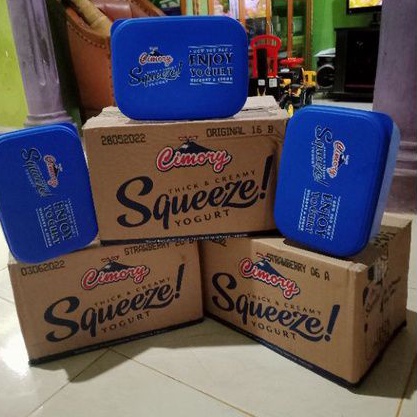 Squeeze Cimory yogurt 120 ml ( Bonus Hadiah Lunch box pembelian 2 dus squezee @48pcs )