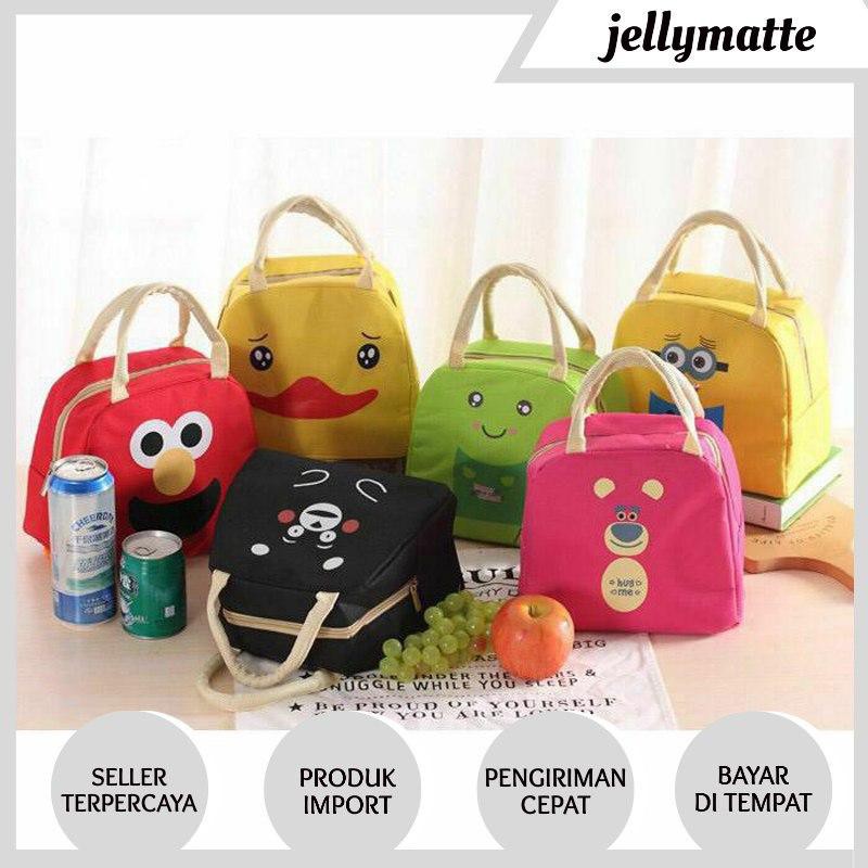 PROMO COD - T117 Tas Bekal Karakter Ukuran Besar Lunch Bag perlengkapan Bekal Anak Sekolah