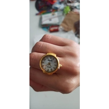 Cincin Jam /Jam cincin unik vintage jam hidup bonus batrai cadangan.