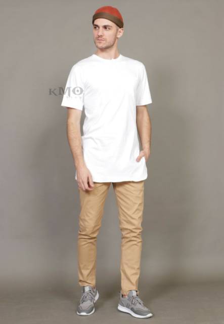 KMO Kaos Kurta Pakistan Pria Muslim Lengan Pendek