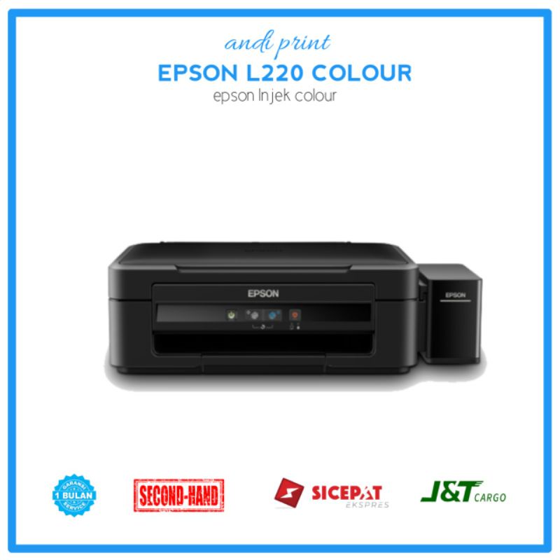 Printer Warna Epson L220 All In One + tinta baru Nozzle Full