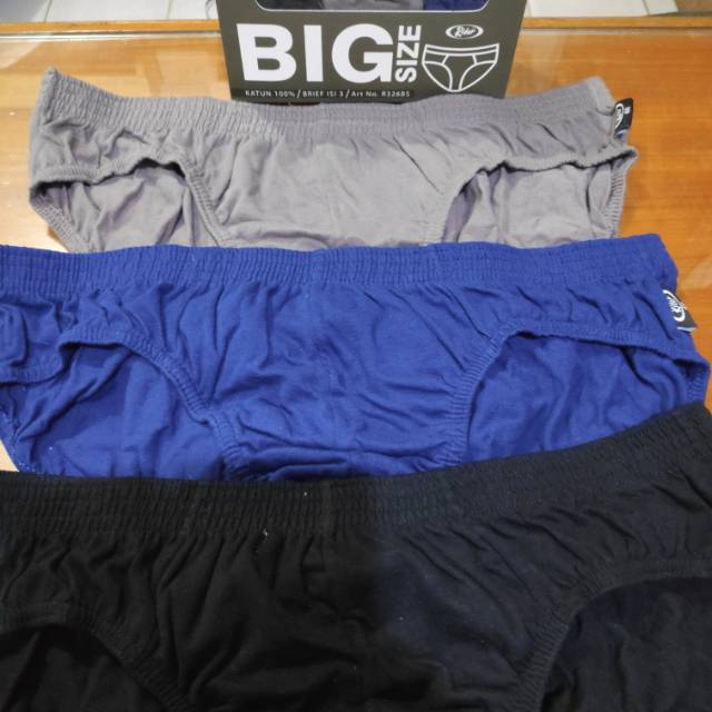 CELANA DALAM PRIA RIDER 326 BIG SIZE + 1 MASKER BAGUS CD PRIA RIDER JUMBO 2XL- 3XL -4XL -5XL -=6XL, 1 PACK ISI 3 PCS