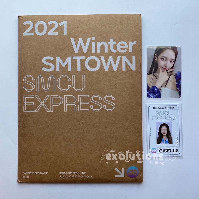 AESPA SMCU Official Album Unsealed Fullset with KARINA PC & Giselle Passcard