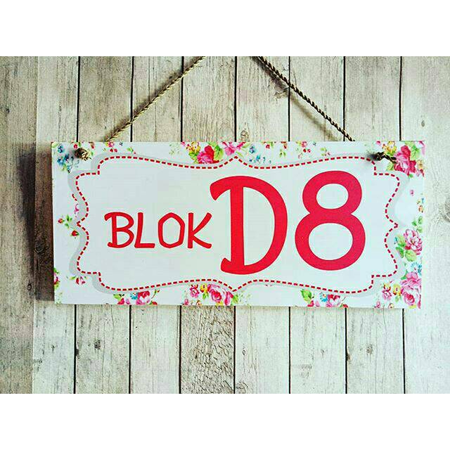 Papan nomor rumah shabbychic hiasan dinding minimalis hiasan shabby papan rumah custom papan shabby