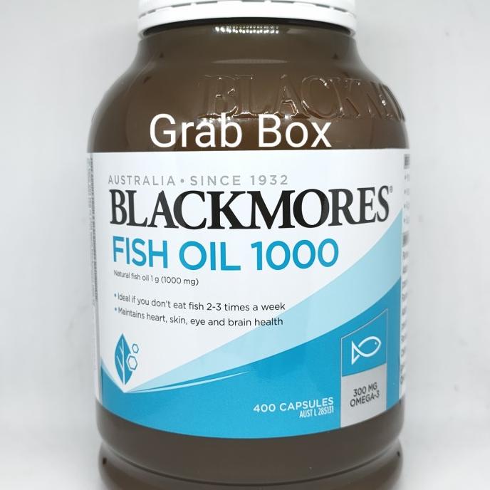 BLACKMORES FISH OIL 1000MG 400CAPS MINYAK IKAN OMEGA 3 EPA DHA VITAMIN Lc