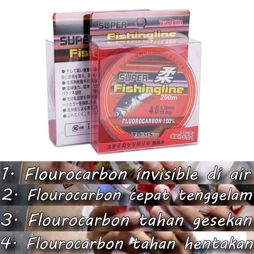 SENAR PANCING FLURO CARBON TALI PANCING NILON BENANG PANCING MONOFILAMENT SENAR SUPER PANCING FLUROC