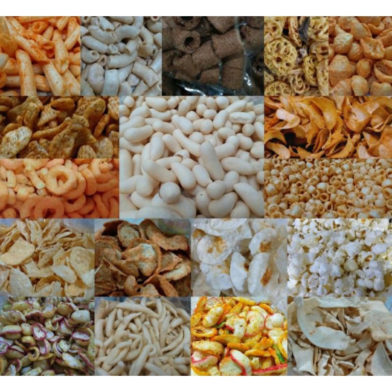 

cemilan kiloan serba 3500/ snack murah/jajanan murah/kue kiloan