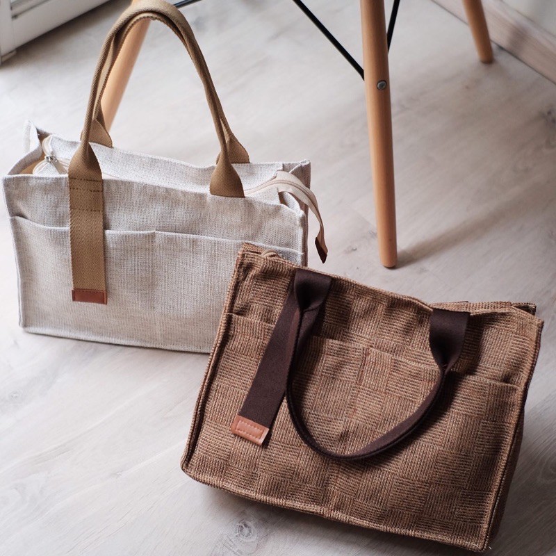 KOREAN BAG muat laptop 14inch . tas korea jinjing . tas korean style . tas goni . tas korean style a