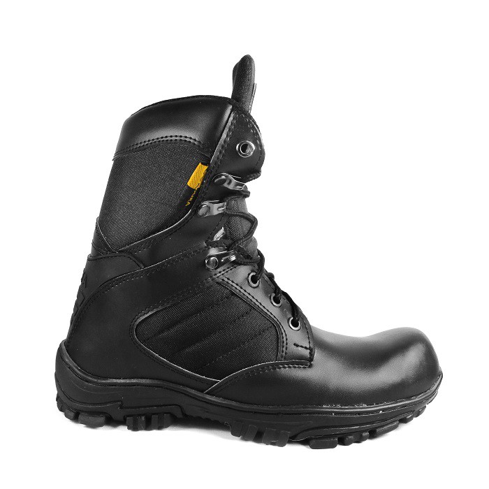 Sepatu Safety Boots Pria Cheap Tinggi 8 Inci Hitam Ujung Besi Tactical Cordura Gurun Outdoor Hiking