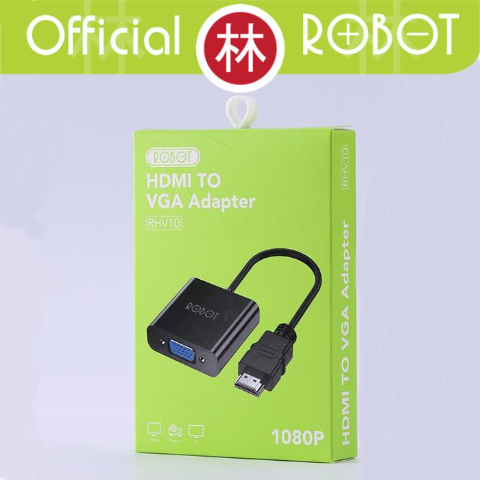 Robot RHV10 Converter HDMI To VGA Adapter 1080P Without Audio &amp; Power