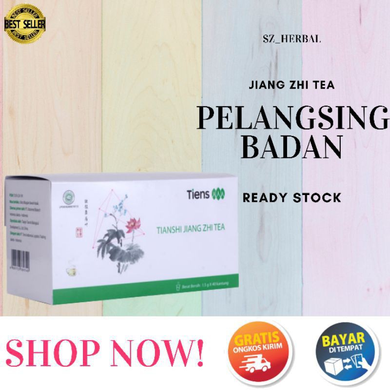 BISA ECERAN TIENS HERBAL, DIET, JIANG ZHI TEA, TEH DIET, PELANGSING  BADAN ORIGINAL