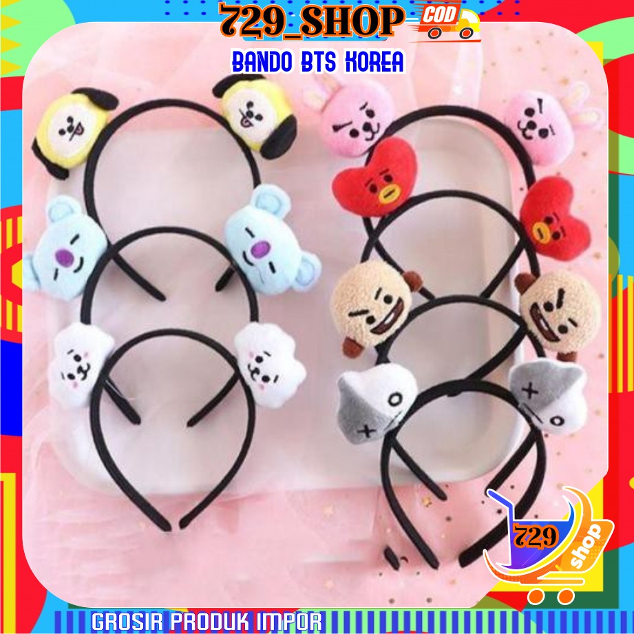 Bando BTS Korea Impor Best Seller isi 1 dan 2 Boneka