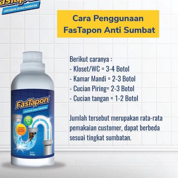 ✶ FASTAPON Tapon Anti sumbat WC mampet toilet ➤
