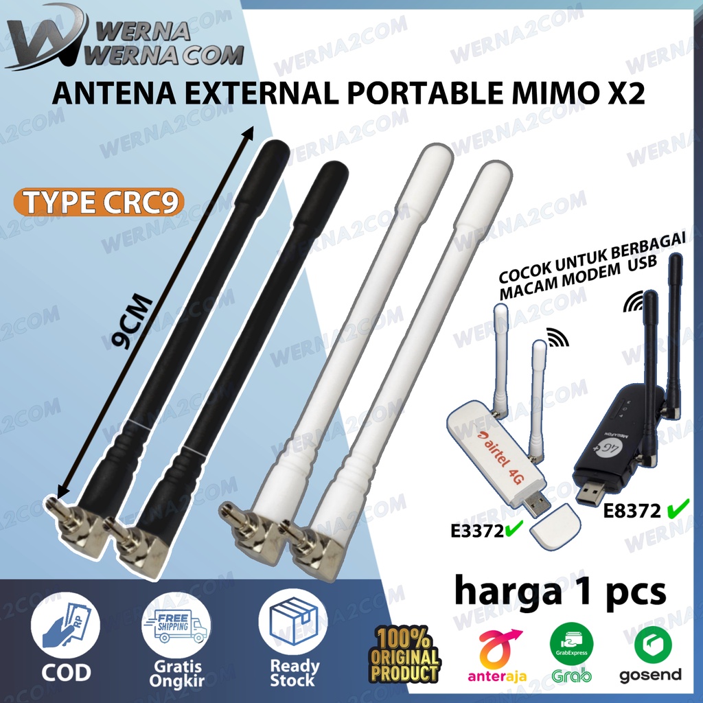 Antena modem external portable MIMO X2 Type CRC9. E3272 E8372