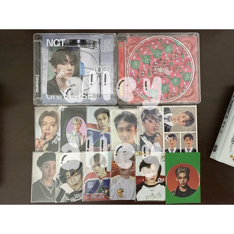 NCT Photocard (Yuta catharsis, Kun yb, Mark cawall/ar reso/jewel universe/b2sk 127, Ten trading card