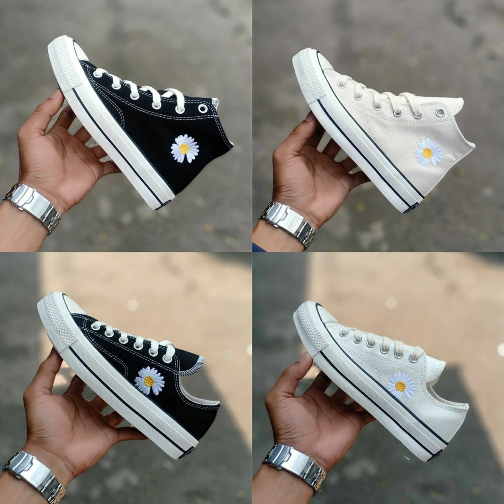 Sepatu Converse All-star 70s Peaceminusone High Low Black Cream