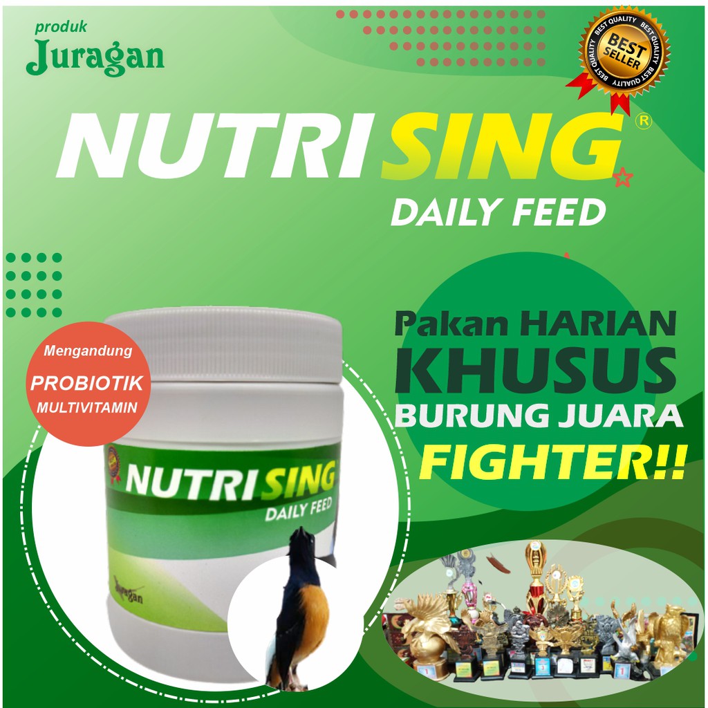 NUTRISING DAILY FEED voer pelet kecil Pakan harian MURAI JUARA
