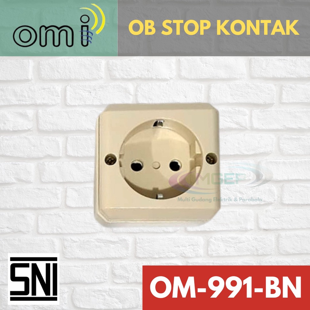 OMI Stop Kontak Outbow OB SNI Original Super Murah OM 991BN