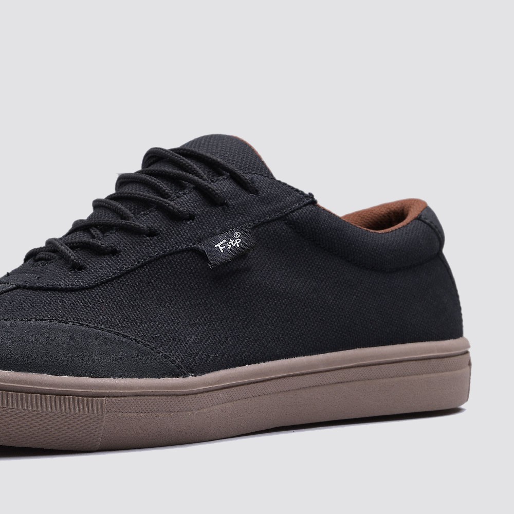 ATOM BLACK |ManNeedMe x FSTP| Sepatu Sneakers Pria Casual ORIGINAL