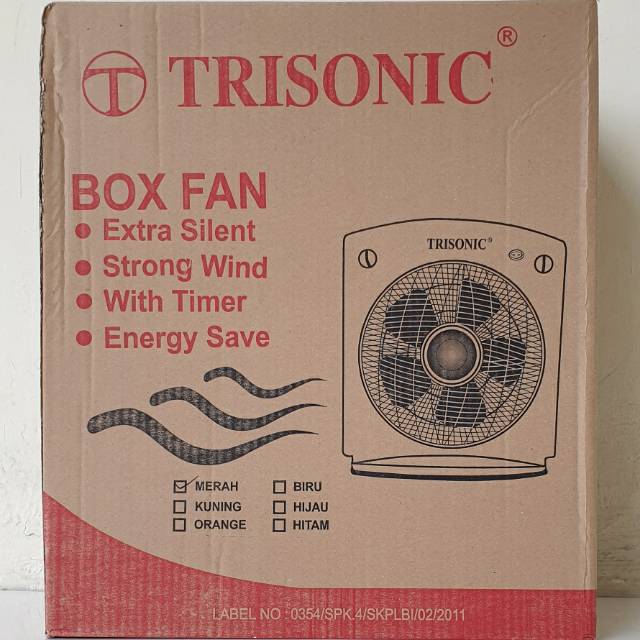 Kipas Angin Kotak 12 inch / Box Fan Trisonic T1208