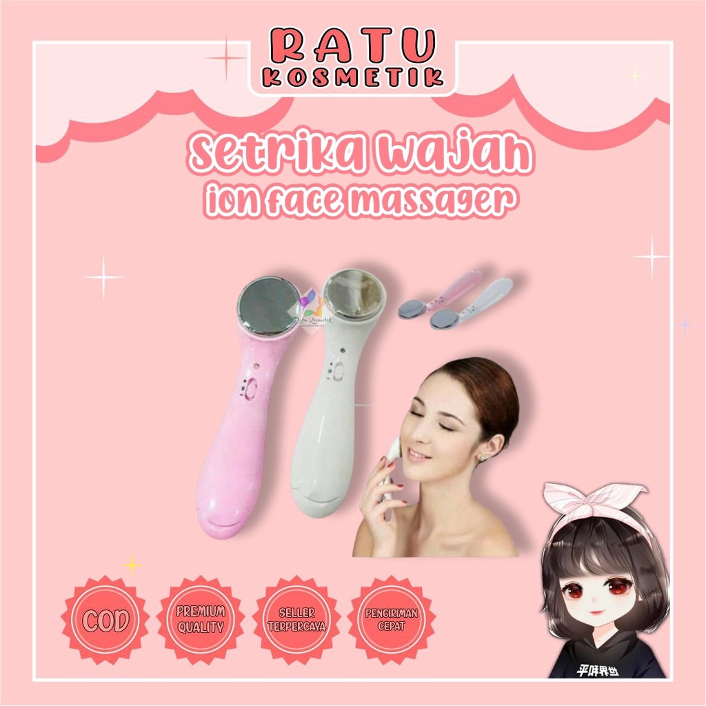 ❤ RATU ❤ Alat Setrika Wajah | Ion Face Massager | Skin Massage