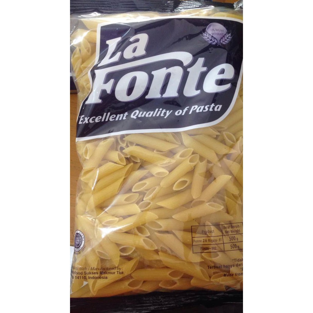 

PROMO La Fonte PENNE Pasta 500gram, BEST PRICE..!! MN341