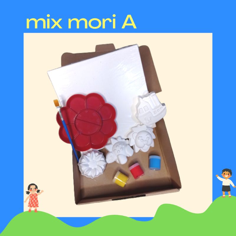 

Paket Mix Mori A Gypsum Canvas lukis anak