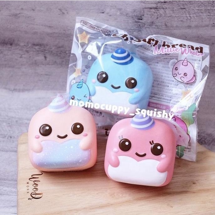 PROMO SQUISHY LICENSED millie billie chigiri whale chigiri bread