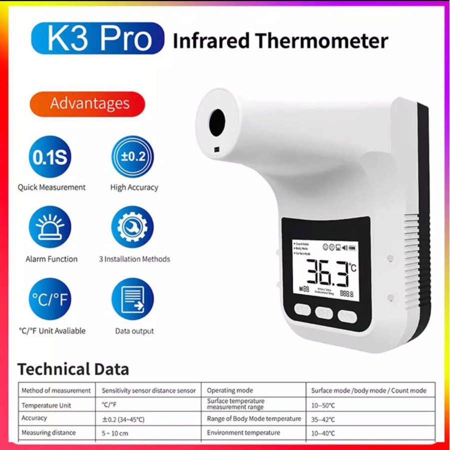 Termometer Infrared Digital K3 Pro Standing