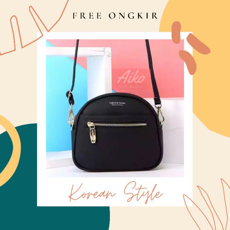 AIKOBAGS TAS SELEMPANG WANITA KOREA SLEMPANG CEWEK TERBARU KEKINIAN MURAH COD / AERY