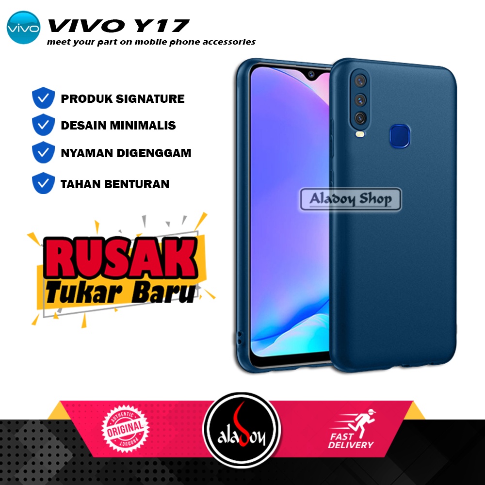 Case VIVO Y17 Ultrathin Macaron Softcase