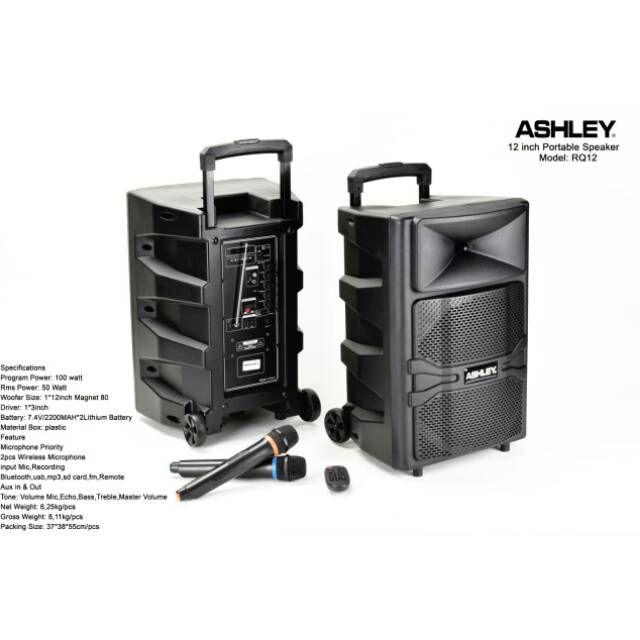 SPEAKER PORTABLBE ASHLEY 12 RQ