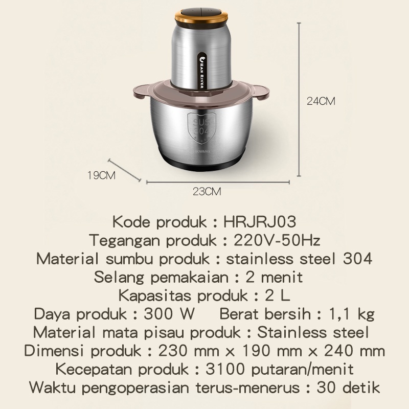 Blender HRJRJ03 Peningkatan baru -2L