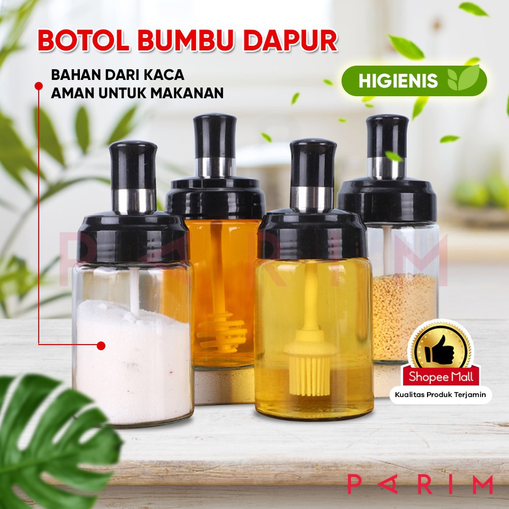 Botol Bumbu Dapur Unik kaca Gula Garam Minyak Goreng Botol Merica YK-135