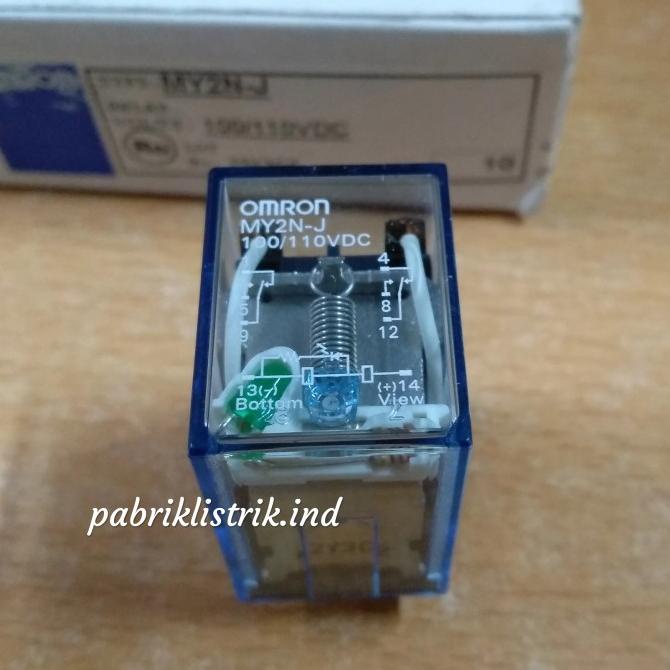 Relay MY2N J MY2 110VDC 110V DC Omron original Berkualitas
