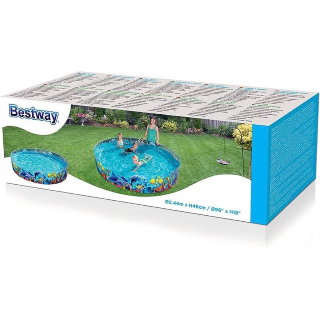 Bestway 55031 kolam Renang Anak Bestway Tanpa Dipompa 244 Cm / kolam anak mandi bola
