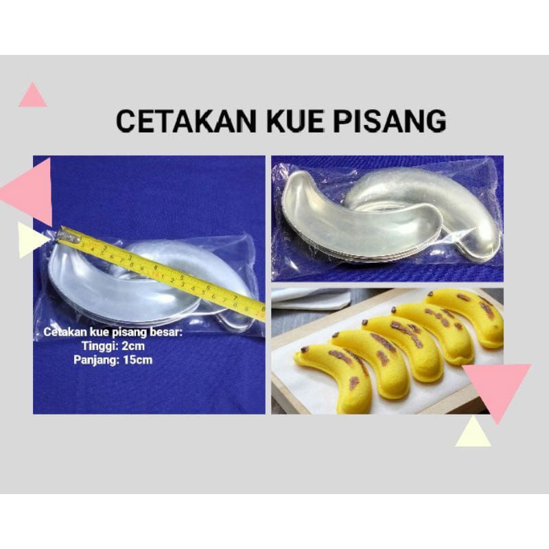 cetakan kue pisang besar isi 6 / bolu pisang / banana cake / banana cotton cake