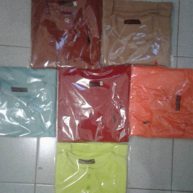 ( 4 pcs 100rb ) polo anak button tee size 1 2 3 4 5 6