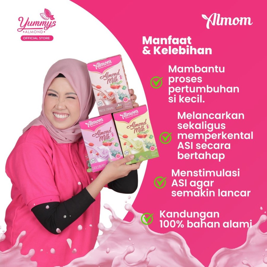 PMS261 ALMOM ALMOND MILK 200GR SUSU PELANCAR ASI