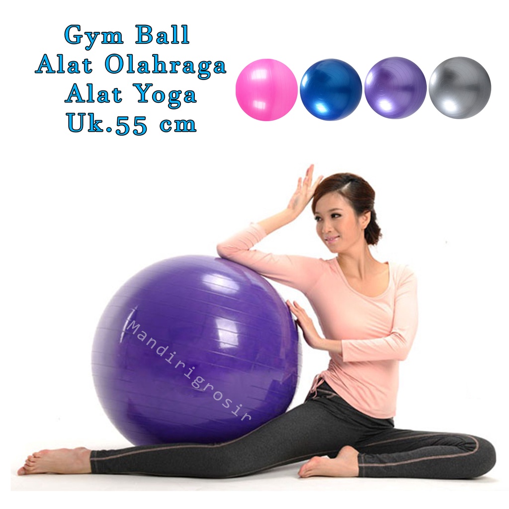 Bola Yoga *Gym Ball *Alat yoga *Senam Balance exercise Ball *55 CM