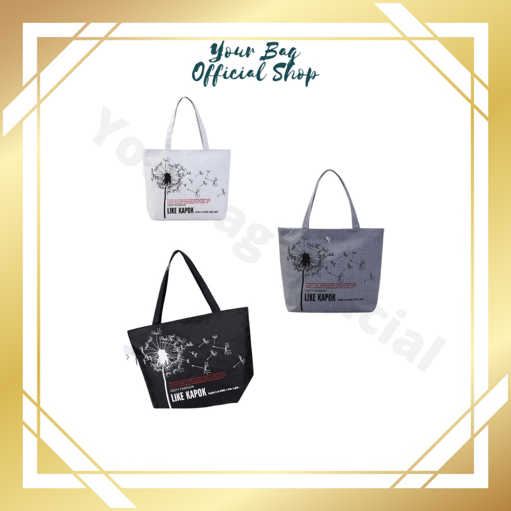 [DIKIRIM DARI JAKARTA] Totebag Kanvas Import Like Kapok Series (COD Jakarta)