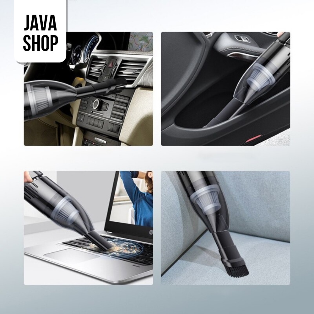 JAVASHOP Vacuum Cleaner Penyedot Debu Kotoran Mobil Tenaga Listrik