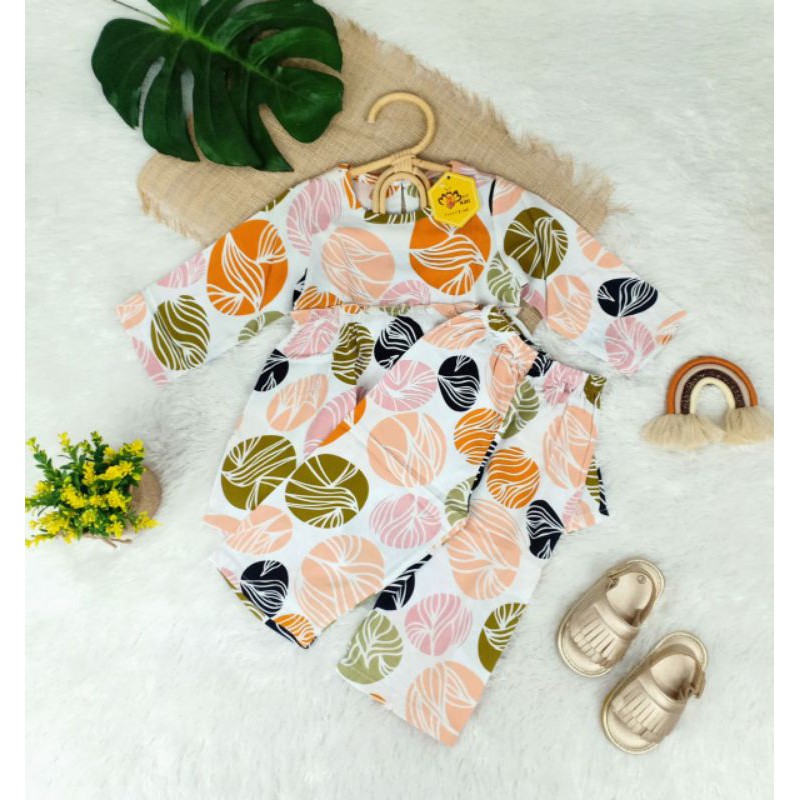 LONG RANIA SET | Setelan anak perempuan umur 1 - 5 tahun | bahan rayon viscose